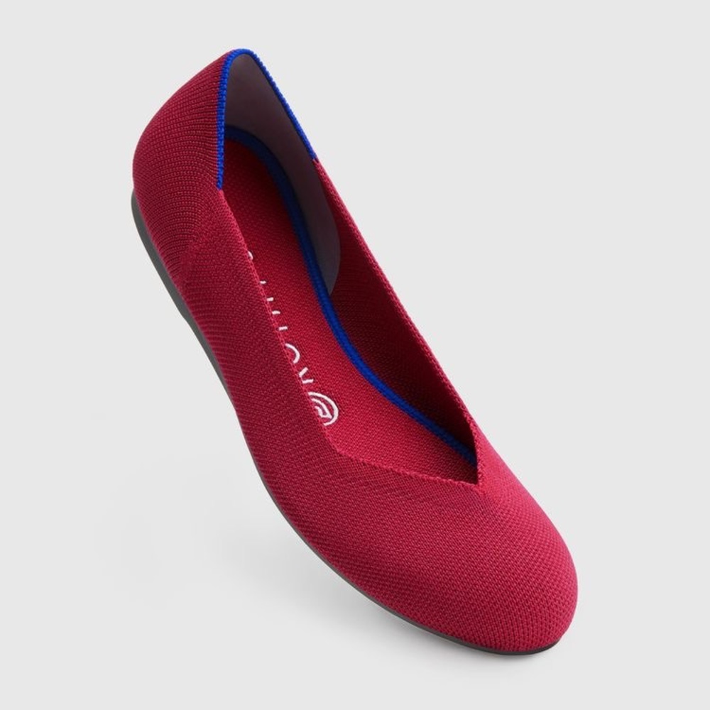 Scooter red rounded toe ROTHYS